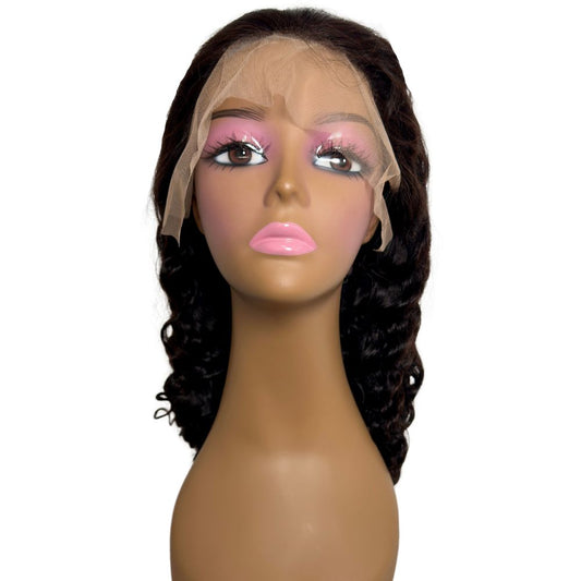 Brazilian Deep Wave 13x4 Transparent Lace Front Wig