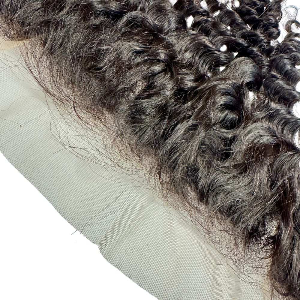 Brazilian Deep Wave 13x4 Transparent Frontal