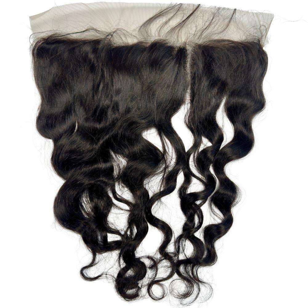 Brazilian Loose Wave 13x4 Transparent Frontal