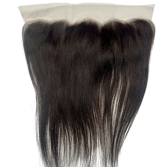 Brazilian Silky Straight 13x4 Transparent Frontal