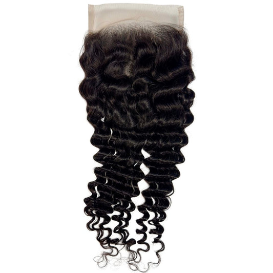 Brazilian Deep Wave 5x5 Transparent Closure