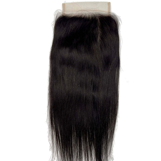 Brazilian Silky Straight 5x5 Transparent Closure